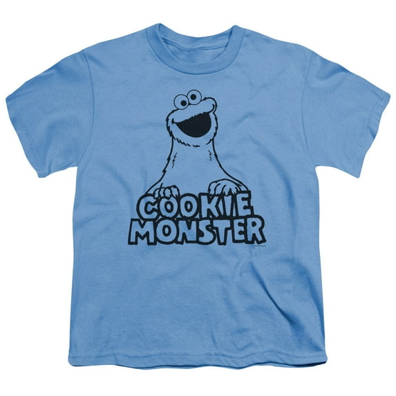 Sesame Street - Vintage Cookie Monster - Youth Short Sleeve Shirt - X-Large