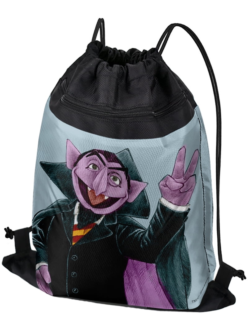 Sesame Street Vintage Count Von Count Drawstring Backpack  display picture 1