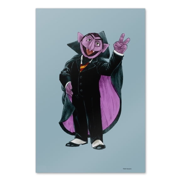Sesame Street Vintage Count Von Count Home Business Office Sign