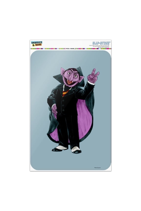 Sesame Street Vintage Count Von Count Home Business Office Sign
