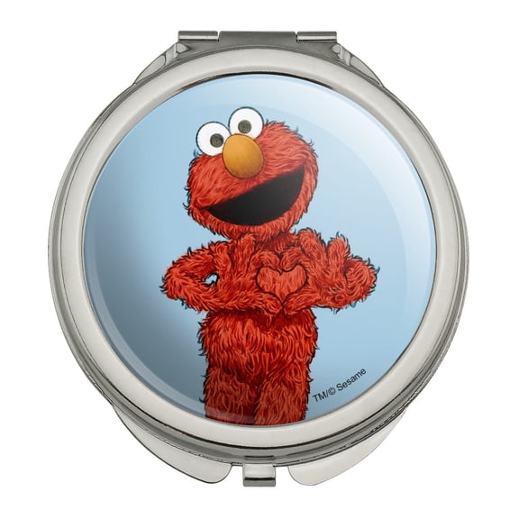 Sesame Street Vintage Elmo Compact Travel Purse Handbag Makeup Mirror