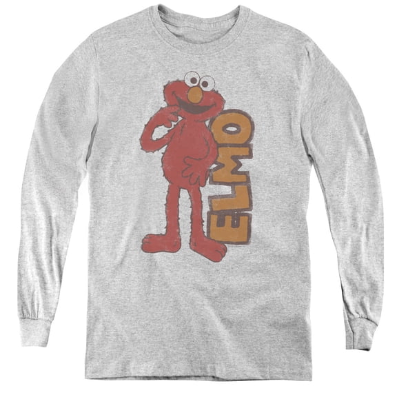 Sesame Street - Vintage Elmo - Youth Long Sleeve Shirt - Small