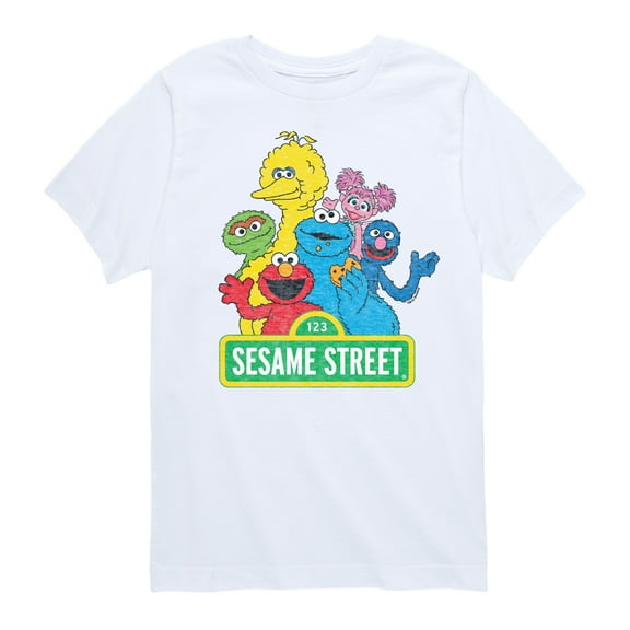 Sesame Street - Vintage Group - Toddler and Youth Short Sleeve Graphic T-Shirt