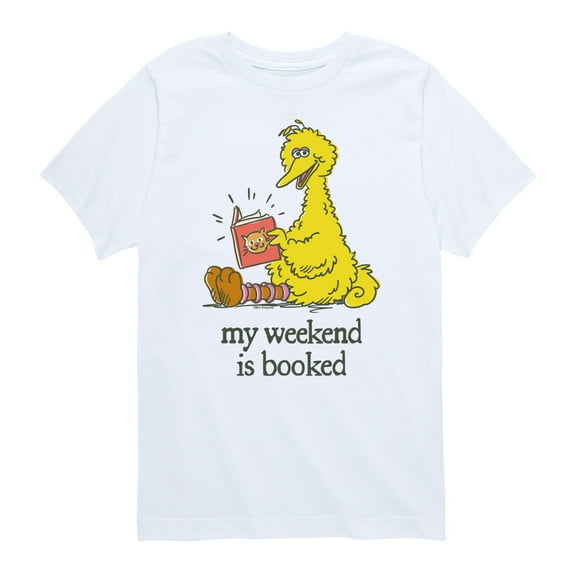 Sesame Street - Weekend Is Booked - Toddler and Youth Short Sleeve Graphic T-Shirt
