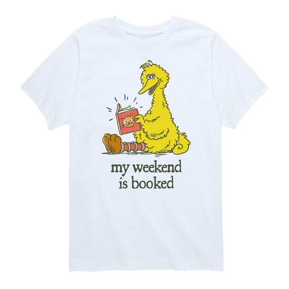 Sesame Street - Weekend Is Booked - Toddler and Youth Short Sleeve Graphic T-Shirt