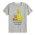 thumbnail image 1 of Sesame Street - Weekend Is Booked - Toddler and Youth Short Sleeve Graphic T-Shirt, 1 of 5