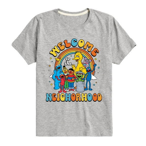Sesame Street - Welcome To The Neighborhood - Toddler and Youth Short Sleeve Graphic T-Shirt