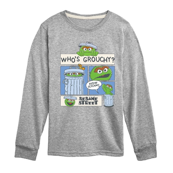 Sesame Street - Whos Grouchy - Toddler and Youth Long Sleeve T-Shirt