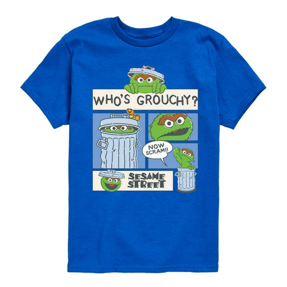 Sesame Street - Whos Grouchy - Toddler and Youth Short Sleeve Graphic T-Shirt