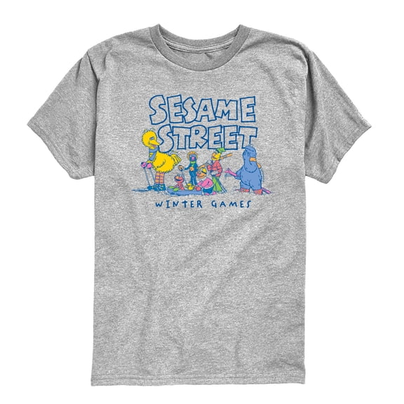 Sesame Street - Winter Games - Youth Short Sleeve Graphic T-Shirt