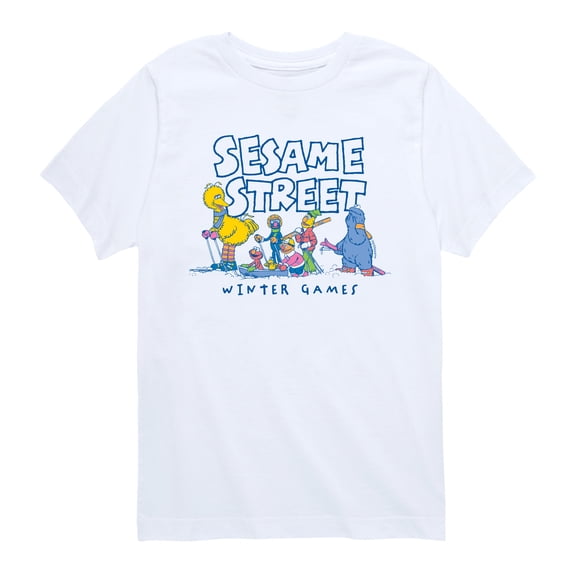 Sesame Street - Winter Games - Youth Short Sleeve Graphic T-Shirt