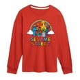 thumbnail image 1 of Sesame Street - With Rainbow - Toddler and Youth Long Sleeve T-Shirt, 1 of 4