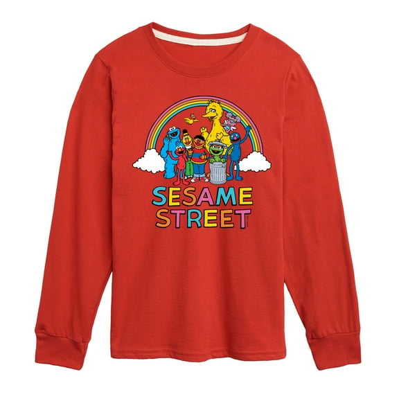 Sesame Street - With Rainbow - Toddler and Youth Long Sleeve T-Shirt