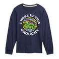 thumbnail image 1 of Sesame Street - Woke Up This Grouchy - Toddler and Youth Long Sleeve T-Shirt, 1 of 4