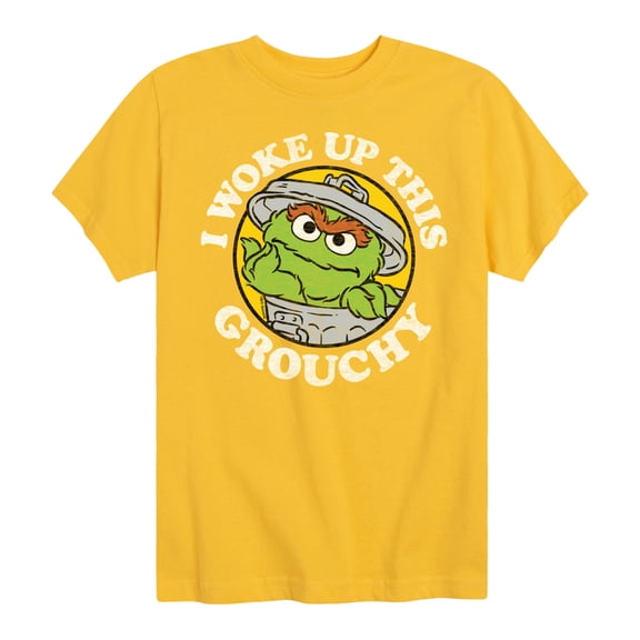 Sesame Street - Woke Up This Grouchy - Toddler and Youth Short Sleeve Graphic T-Shirt