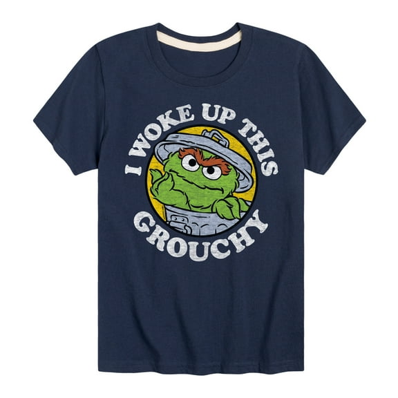 Sesame Street - Woke Up This Grouchy - Toddler and Youth Short Sleeve Graphic T-Shirt