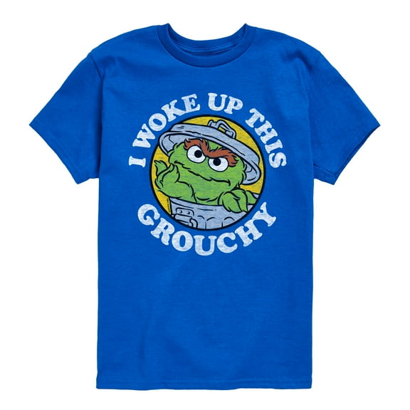 Sesame Street - Woke Up This Grouchy - Toddler and Youth Short Sleeve Graphic T-Shirt