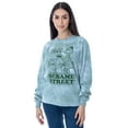 thumbnail image 1 of Sesame Street Women's 1969 Character Group Tie-Dye Skimmer Raw Edge Long Sleeve T-Shirt, 1 of 4