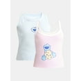 thumbnail image 1 of Sesame Street Women's Cookie Monster Graphic Tank Top, 2-Pack, Sizes XXS-XXL, 1 of 7