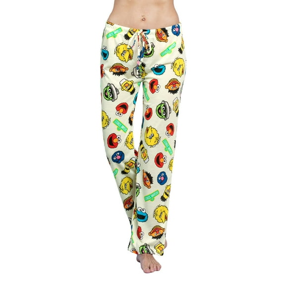 Sesame Street Womens Pajama Lounge Pants with Big Bird and Friends, Sesame Street, Size: S