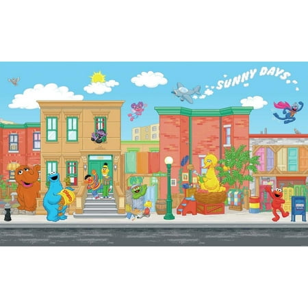 Sesame Street XL Spray and Stick Wallpaper Mural