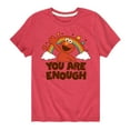 thumbnail image 1 of Sesame Street - You Are Enough Elmo - Toddler and Youth Short Sleeve Graphic T-Shirt, 1 of 5