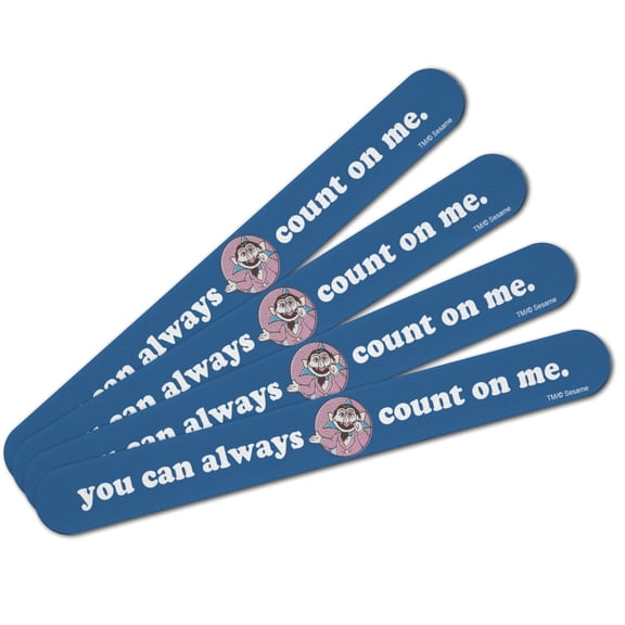 Sesame Street You Can Count on Me Double-Sided Nail File Emery Board Set 4 Pack