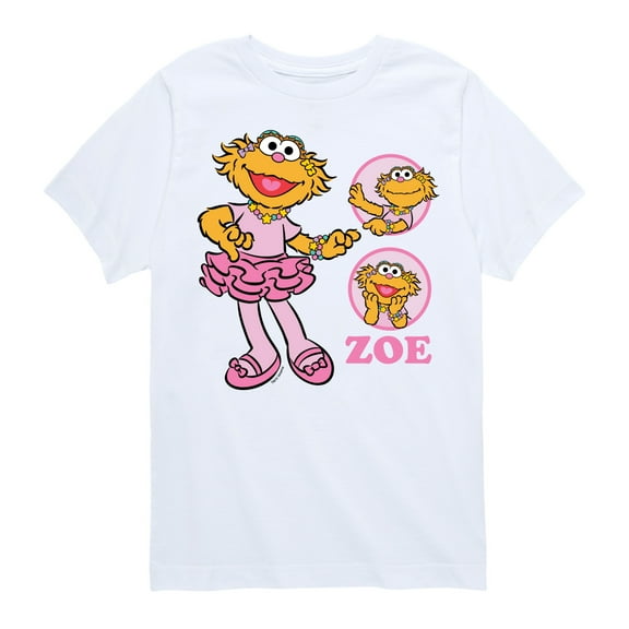 Sesame Street - Zoe Ballet - Toddler and Youth Short Sleeve Graphic T-Shirt