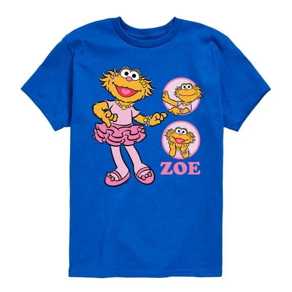 Sesame Street - Zoe Ballet - Toddler and Youth Short Sleeve Graphic T-Shirt