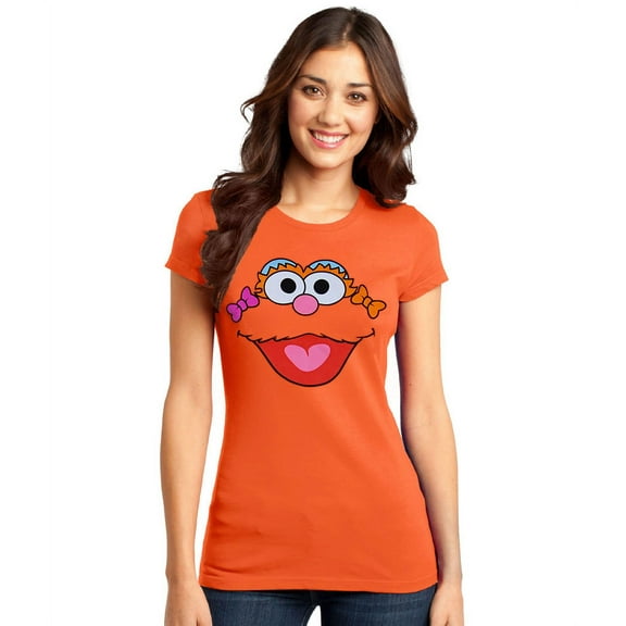 Sesame Street Zoe Face Junior Women's T-Shirt