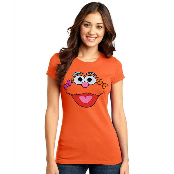 Sesame Street Zoe Face Junior Women's T-Shirt