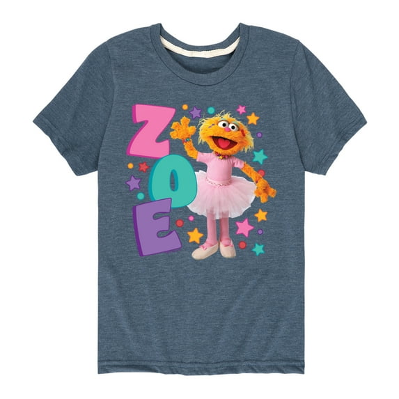 Sesame Street - Zoe - Toddler and Youth Short Sleeve Graphic T-Shirt