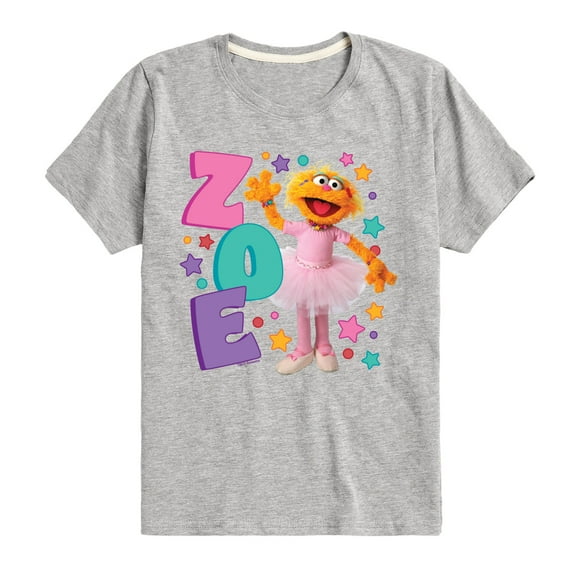 Sesame Street - Zoe - Toddler and Youth Short Sleeve Graphic T-Shirt