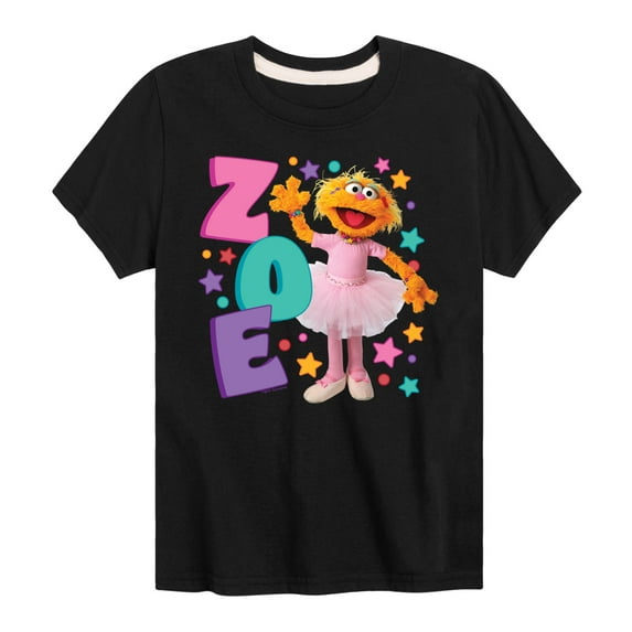 Sesame Street - Zoe - Toddler and Youth Short Sleeve Graphic T-Shirt