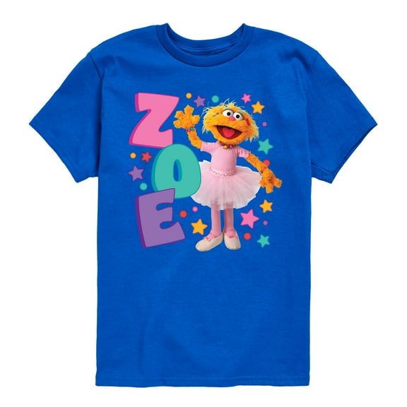Sesame Street - Zoe - Toddler and Youth Short Sleeve Graphic T-Shirt