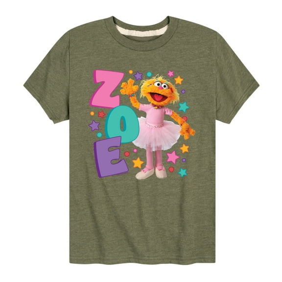 Sesame Street - Zoe - Toddler and Youth Short Sleeve Graphic T-Shirt