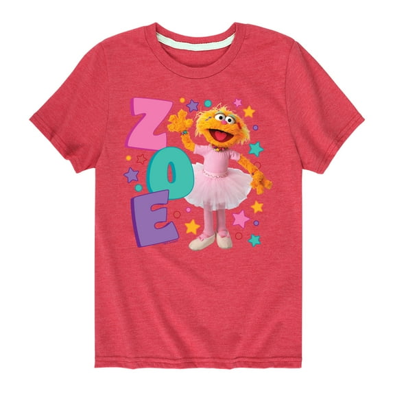 Sesame Street - Zoe - Toddler and Youth Short Sleeve Graphic T-Shirt