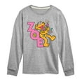 thumbnail image 1 of Sesame Street - Zoe With Flowers - Toddler and Youth Long Sleeve T-Shirt, 1 of 4
