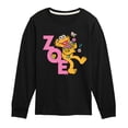 thumbnail image 1 of Sesame Street - Zoe With Flowers - Toddler and Youth Long Sleeve T-Shirt, 1 of 4