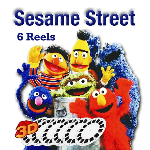 Sesame Street in 3D - 6 vintage Reels Counting,Elmo Wants to Play,Seven Furry Monsters,Goes Wester