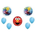 thumbnail image 1 of Sesame Theme Balloon Set; Standard Sesame Street Balloon, 18" Sesame Street Elmo Smiles Balloon and 4x latex balloons, 1 of 4