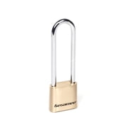 Sesamee K440 4 Dial Bottom Resettable Combination Brass Padlock with 4-Inch Hardened Steel Shackle and 10,000 Potential Combinations