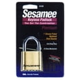 thumbnail image 1 of Sesamee Keyless Padlocks, 5/16 In Diam., 1 In L X 1 In W, Brass, Corbin | Bundle of 5 Each, 1 of 1