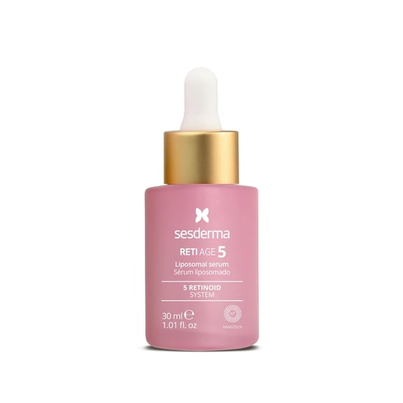 Sesderma RETIAGE 5 Serum 1.0 fl oz Advanced Anti-Aging Liposomal Serum with 5 Encapsulated Retinoids, Peptides, Hyaluronic Acid & Barrier-Boosting Support Smooths Wrinkles, Firms & Hydrates
