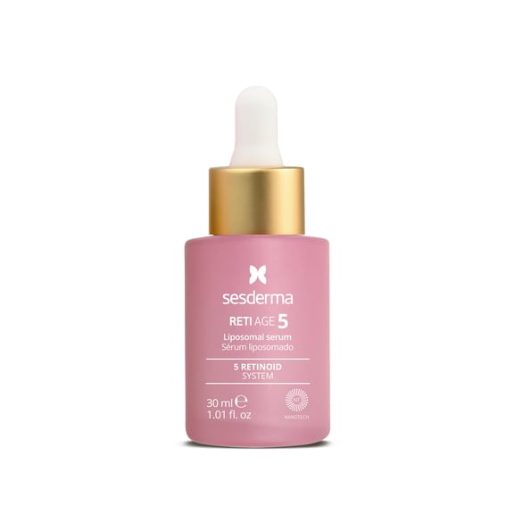 Sesderma RETIAGE 5 Serum 1.0 fl oz  Advanced Anti-Aging Liposomal Serum with 5 Encapsulated Retinoids, Peptides, Hyaluronic Acid & Barrier-Boosting Support  Smooths Wrinkles, Firms & Hydrates