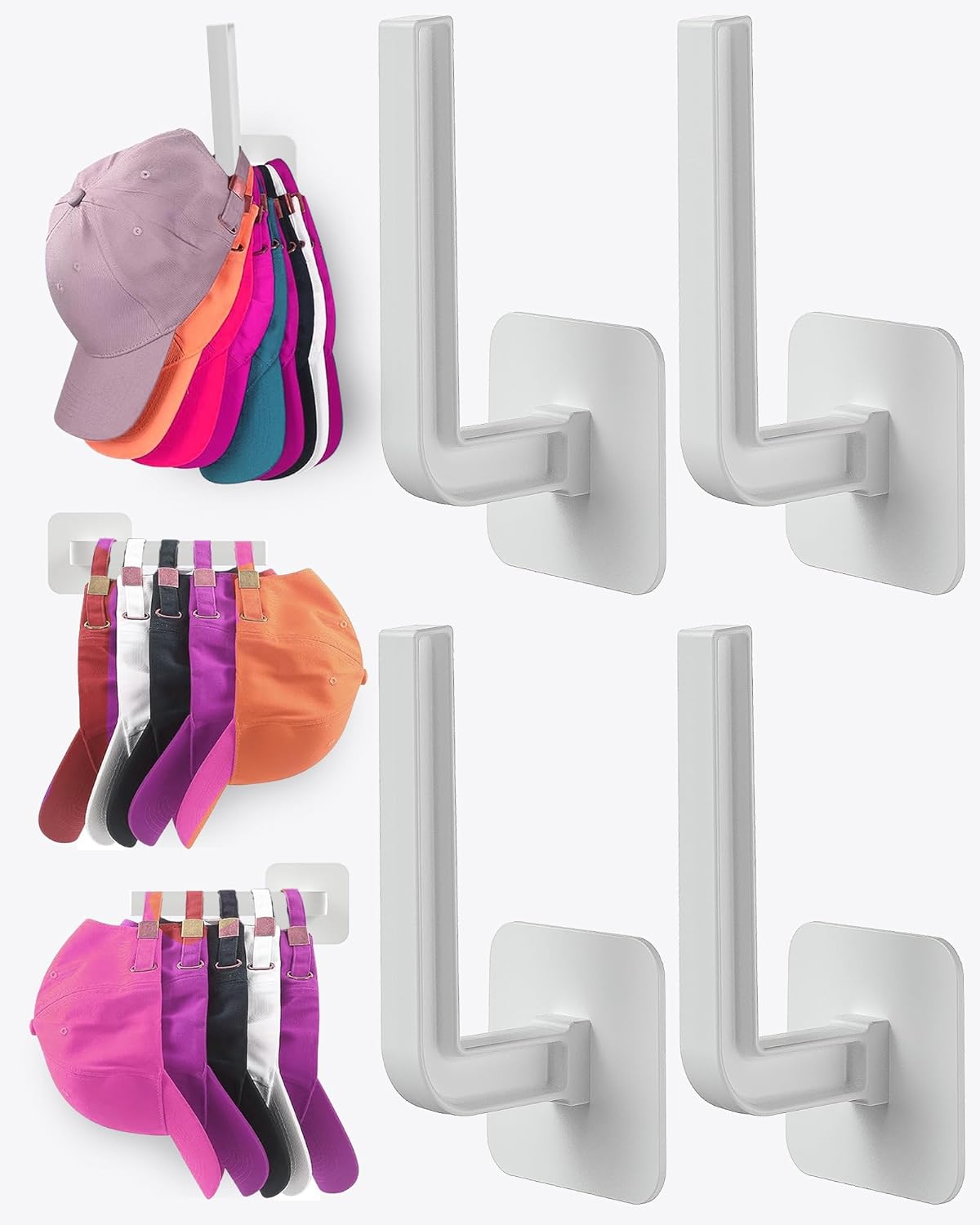 Adhesive hat hooks hotsell