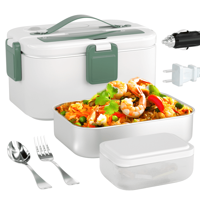Sesiiduo Electric Lunch Box Food Heater, 1.8L Heated Lunch Box for