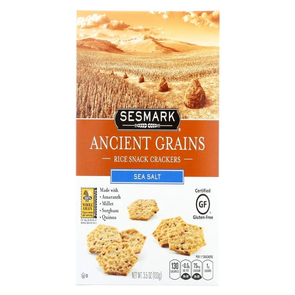 Sesmark - Ancient Grain Rich Snack Cracker - 3.5 Oz, Case of 6