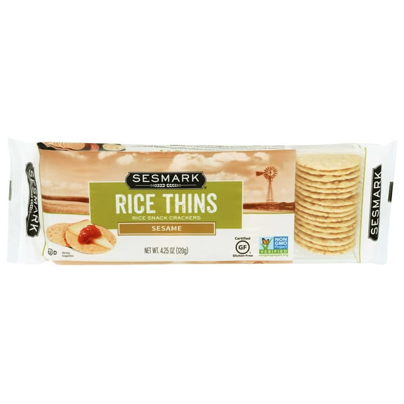 Sesmark Foods Sesame Rice Thins, 4.25 Ounce -- 12 per case.