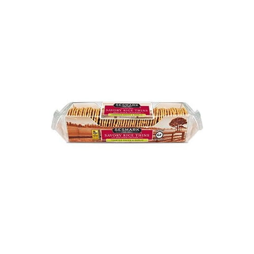 Sesmark Foods Toasted Onion & Garlic Savory Rice Thins (12x3.2 Oz)